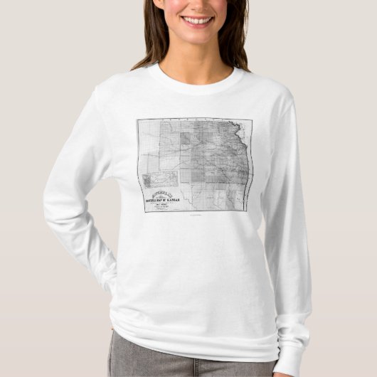 KansasPanoramic MapKansas T-shirt (Voorkant)