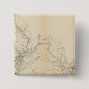 Kanselorsville, Salem Church, Fredericksburg Vierkante Button 5,1 Cm