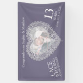 Kant 13e verjaardag foto hart banner (Verticaal)