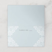  kant baptisme tafeltent place cards (Buitenkant ongevouwen)