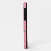  kant bloemen Roze Aangepaste naam iPhone 5 Hoesje (Achterkant/links)