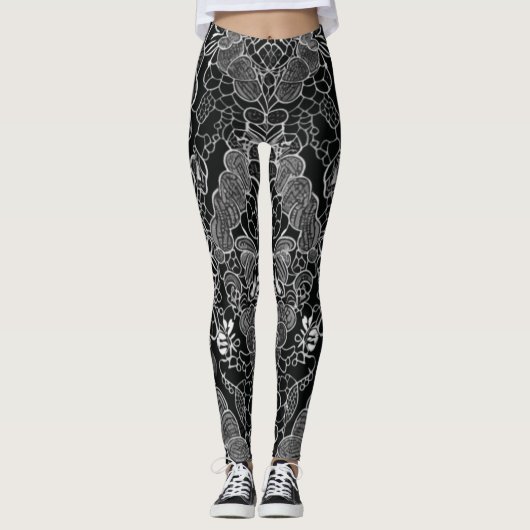 Kant Bloemenharmonie Leggings (Voorkant)