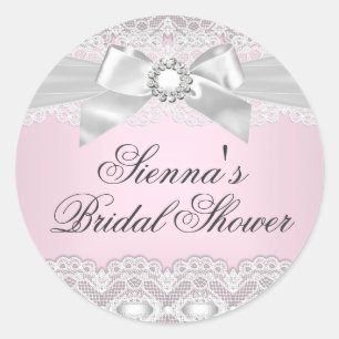 Kant & Bow Roze Vrijgezellenfeesten Sticker