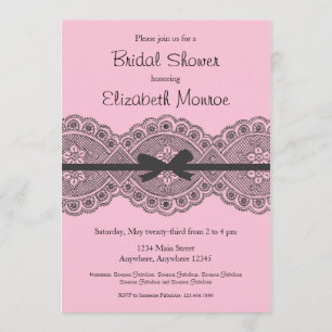 " kant" Bridal Shower Uitnodiging
