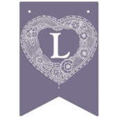 Kant bruiloft 13e verjaardag aangepaste foto vlaggetjes (Derde vlag)