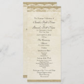  kant bruiloft programma (Voorkant / Achterkant)