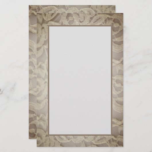  kant bruiloft scrapbook briefpapier (Voorkant / Achterkant)