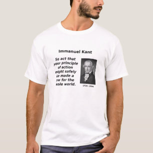 Kant, categorisch imperatief t-shirt