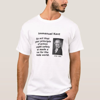 Kant, categorisch imperatief t-shirt