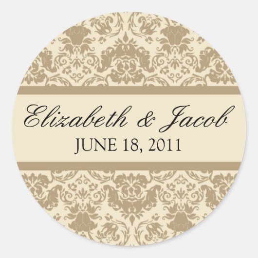  kant Champagne/Ivoor Sticker (Voorkant)