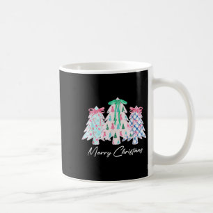 Kant Coquette Bow Vrolijke kerstboom Schattige Xma Koffiemok