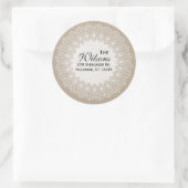  kant dagelijks retour adres rond label (Tas)