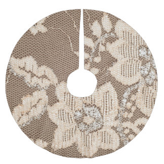 Kant delicatesse: witte stof artistry kerstboom rok