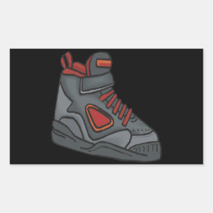 Kant em omhoog rechthoekige sticker