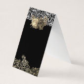 Kant- en bloemenkapsalon visitekaartjes (Achterkant)