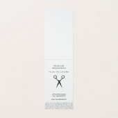 Kant- en bloemenkapsalon visitekaartjes (Binnenkant ongevouwen)