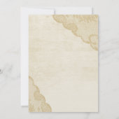 Kant en boog bruiloft Kaart (Achterkant)