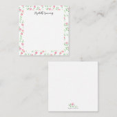 Kant-en-core Rozen Aangepaste  handleiding Notitiekaartje (Voorkant / Achterkant)