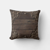 Kant en donker hout robuuste vintage westerse boer