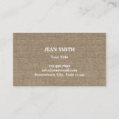  kant- en haaktextuur visitekaartje (Achterkant)