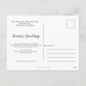 Kant-en-kerstboom voor auto's feestdagenkaart (Achterkant)