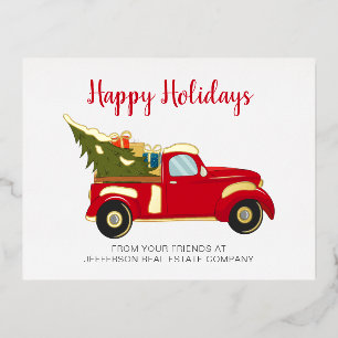 Kant-en-kerstboom voor auto's folie feestdagen briefkaart
