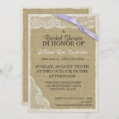 kant en lint Vrijgezellenfeest Kaart (Voorkant / Achterkant)