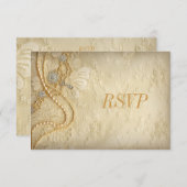  kant en parels RSVP (Voorkant / Achterkant)