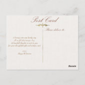 Kant en schuur hout rustiek land dank u briefkaart (Achterkant)