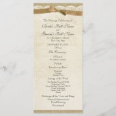  kant en tan boog huwelijksprogramma programma (Voorkant)