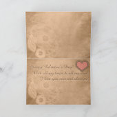 Kant, gebroken hart, getextureerd Roos (gepersonal Feestdagen Kaart (Binnen)