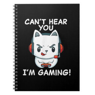 Kant hoor je zelf spelen Cat Gamer gift Notitieboek