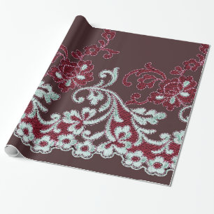 Kant in vintage shabby-chic stijl cadeaupapier