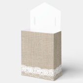 Kant in witte gunst doos bedankdoosjes (Geopend)