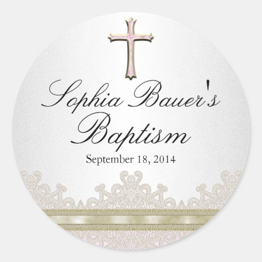  Kant & Kruis Doop Sticker (Voorkant)