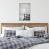 Kant met Storm in achtergrondcanvas afdrukken (Insitu (Slaapkamer))