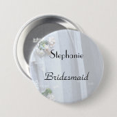 kant, naam, Bridesmaid Button Pin (Voorkant /achterkant)