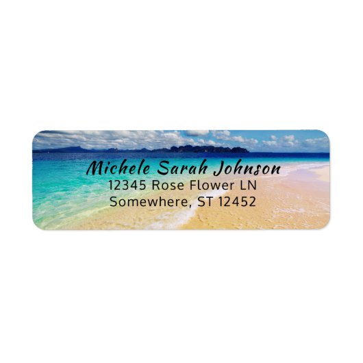 Kant & Ocean Destination Return Address Label (Voorkant)