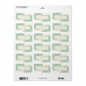 Kant ontwerp dank u etiket (Full Sheet)