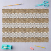 Kant op Burlap Patroon Meubels Decoupage Tissuepapier (Craft)