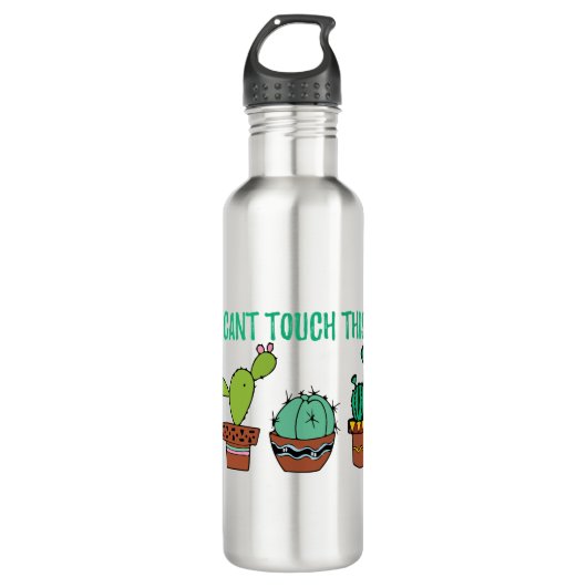 Kant op deze cactus waterfles (Voorkant)