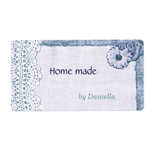 Kant op jute label (Voorkant)