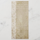  kant oude wereld bruiloft programma (Achterkant)