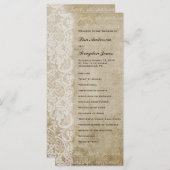  kant oude wereld bruiloft programma (Voorkant / Achterkant)