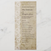  kant oude wereld bruiloft programma (Voorkant)