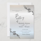 kant rand zilveren bruiloft kaart