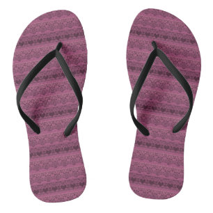 kant roze bruin openwerk voor decoratie teenslippers