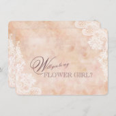 Kant Rozen Oude Papier Bloemenmeisje Bruiloft (Voorkant / Achterkant)