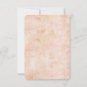 kant Rozen Oude papieren bruiloft RSVP Uitnodigen (Achterkant)