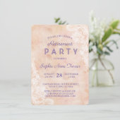  kant Rozen oude papieren pensioenfeest Kaart (Staand voorkant)